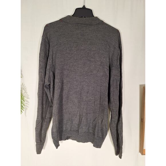 Valda Made in Italy Men's Polo Long-Sleeve Shirt Sweater Large - Picture 2 of 3